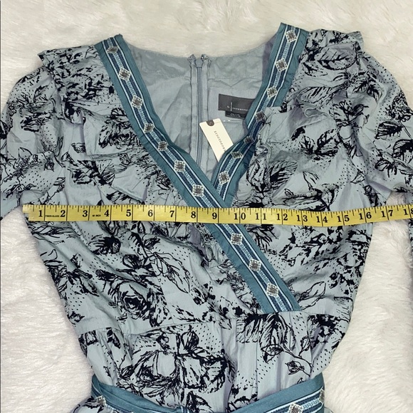 Anthropologie Ruffle Wrap Mini Dress - Picture 10 of 12